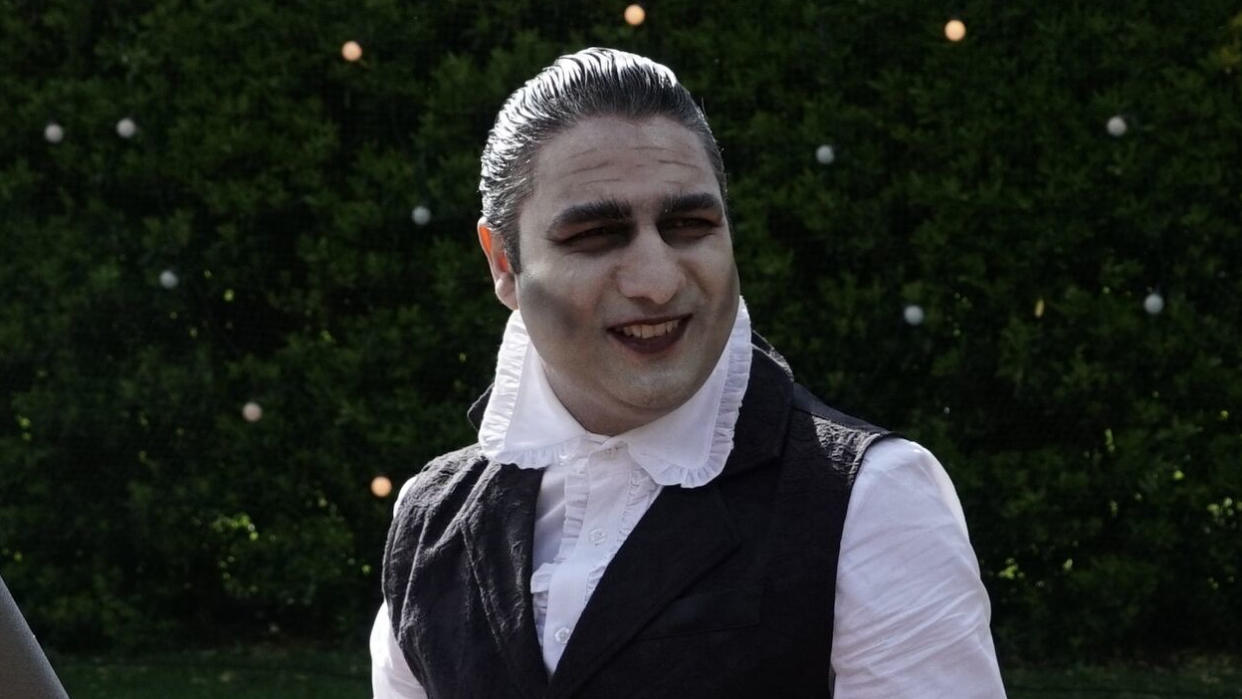 Nick Mohammed carried out all of the Taskmaster location filming while dressed as a vampire. (Channel 4)