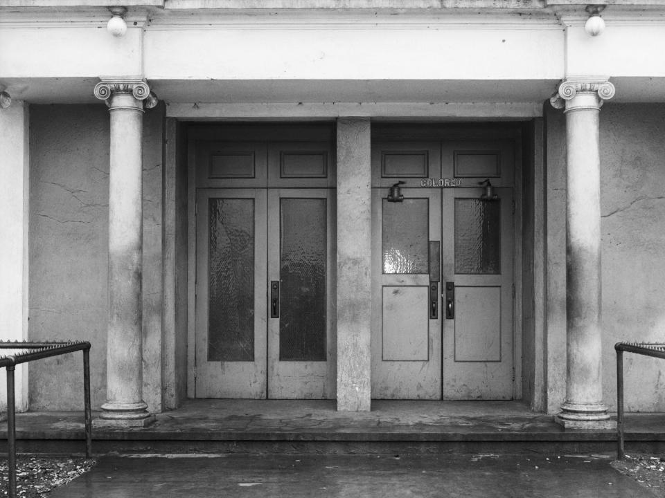 Segregated waiting rooms in Rosslyn, Virginia, circa 1928.