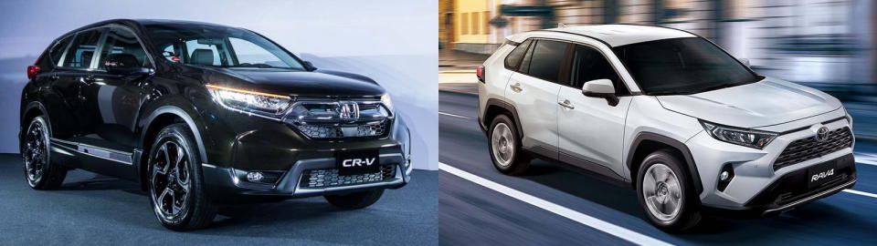 圖／2019 Honda CR-V 1.5 VTi-S與2019 Toyota RAV4 2.0旗艦休旅終極之戰。