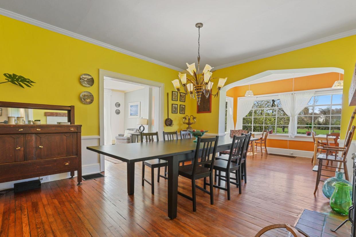 The kitchen in a newly listed Granville estate includes a breakfast nook.