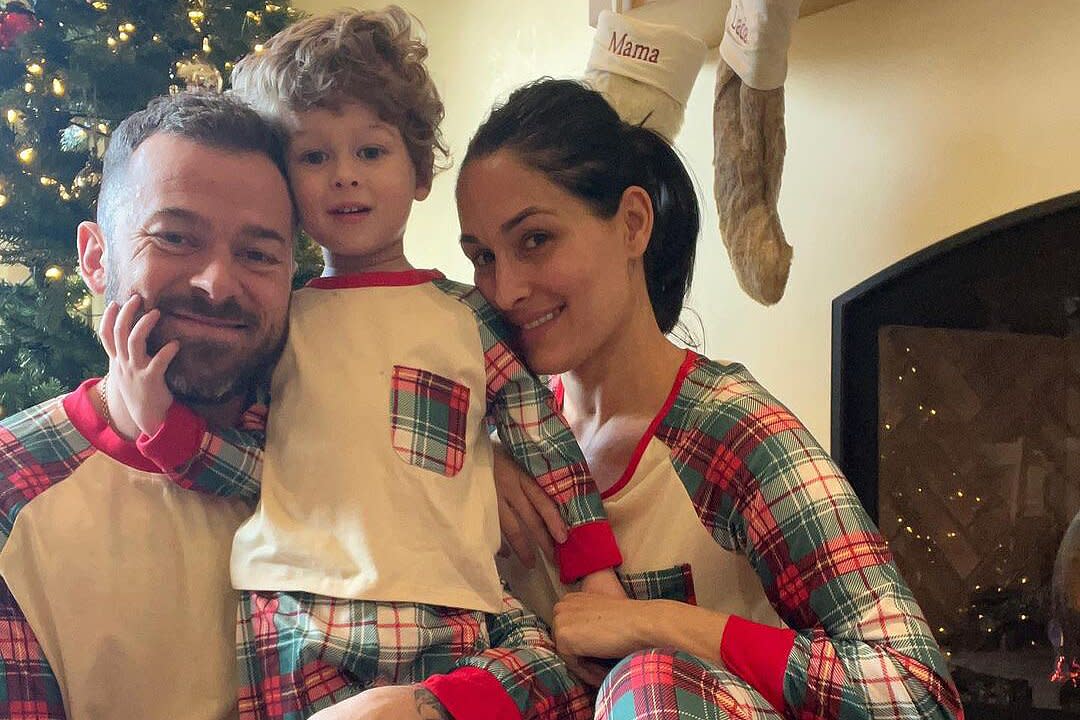 Nikki Bella and Artem Chigvintsev Celebrate First Christmas as a Married Couple with Son Matteo