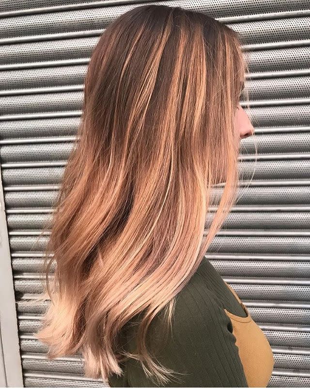 4) Metallic balayage