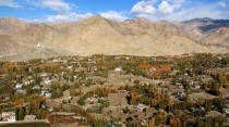 Leh looking like a classic oasis.