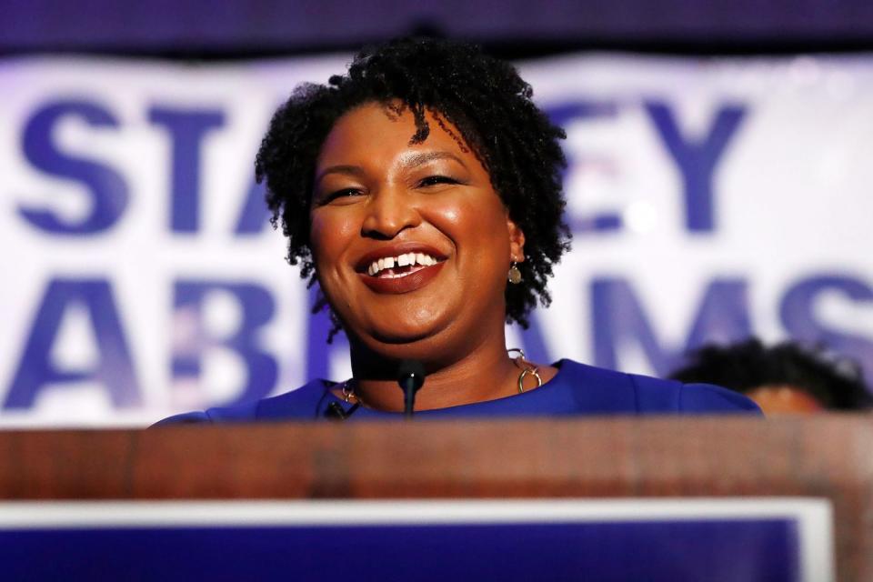 <p><strong>Age: </strong>49</p> <p><strong>Party: </strong>Democratic</p> <p><b>Candidacy: </b>Rumored</p> <p>Stacey Abrams, one of <a href="https://people.com/human-interest/people-women-changing-the-world-2021-honorees/" rel="nofollow noopener" target="_blank" data-ylk="slk:PEOPLE's 2021 Women Changing the World;elm:context_link;itc:0;sec:content-canvas" class="link ">PEOPLE's 2021 Women Changing the World</a>, continues to be a rising star in the Democratic Party, credited with mobilizing the masses and <a href="https://people.com/politics/joe-biden-leads-over-donald-trump-in-georgia/" rel="nofollow noopener" target="_blank" data-ylk="slk:helping turn Georgia blue in the 2020 election;elm:context_link;itc:0;sec:content-canvas" class="link ">helping turn Georgia blue in the 2020 election</a> for the first time in nearly 30 years. That said, the Peach State has remained her focus thus far, as she sought the Georgia governorship for a second time in 2022, ultimately being defeated.</p> <p>Abrams has openly declared her intention to run for president at some point in her career, but has not yet suggested that 2024 is the year. Up until recently, she had <a href="https://www.axios.com/2021/12/04/stacey-abrams-rules-out-2024" rel="nofollow noopener" target="_blank" data-ylk="slk:planned to be in the governor's mansion until at least 2028;elm:context_link;itc:0;sec:content-canvas" class="link ">planned to be in the governor's mansion until at least 2028</a>. Now that she will not be carrying out a full term in Georgia, it's unclear if she'll face pressure from Democrats to speed up her timeline.</p>