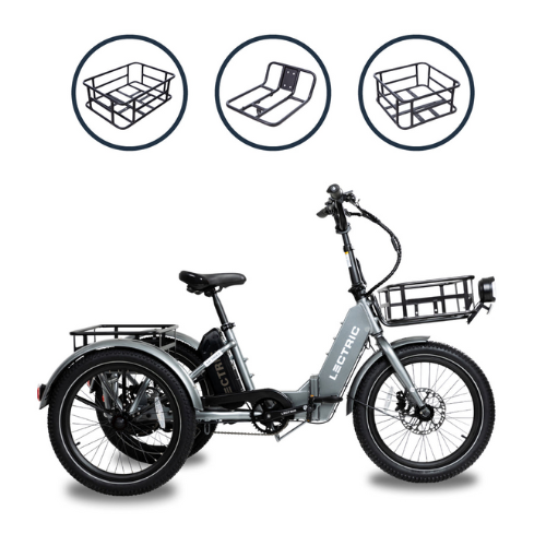 Electric XP Trike from Lectric Bikes against white background