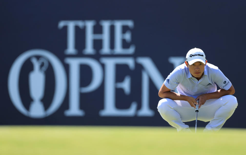 Friday was a good day for Collin Morikawa. (Photo by David Cannon/R&A/R&A via Getty Images)