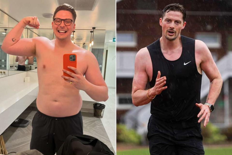 <p>Instagram/dralexgeorge</p> Dr. Alex George, before and after his weight loss