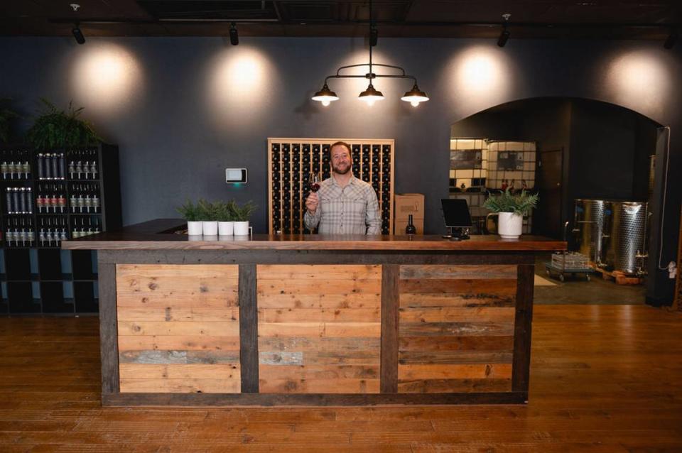 Endless Sound Cellars’ owner Mark Bosso at his new downtown Olympia location at 222 Market.