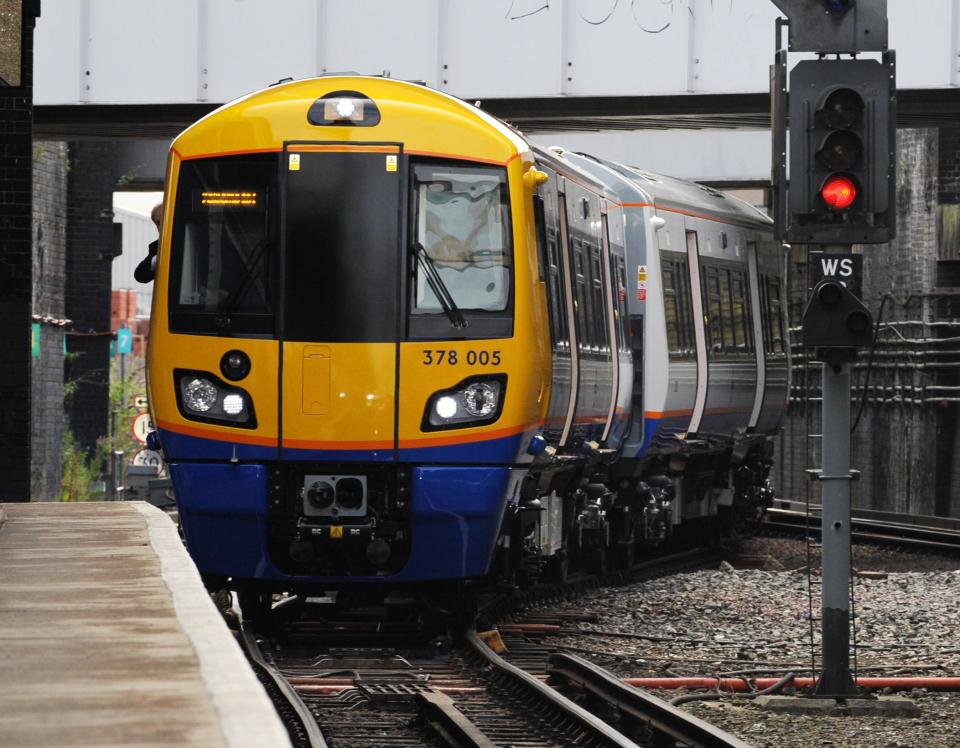 The men were found on London Overground lines (file image) (Fiona Hanson/PA)