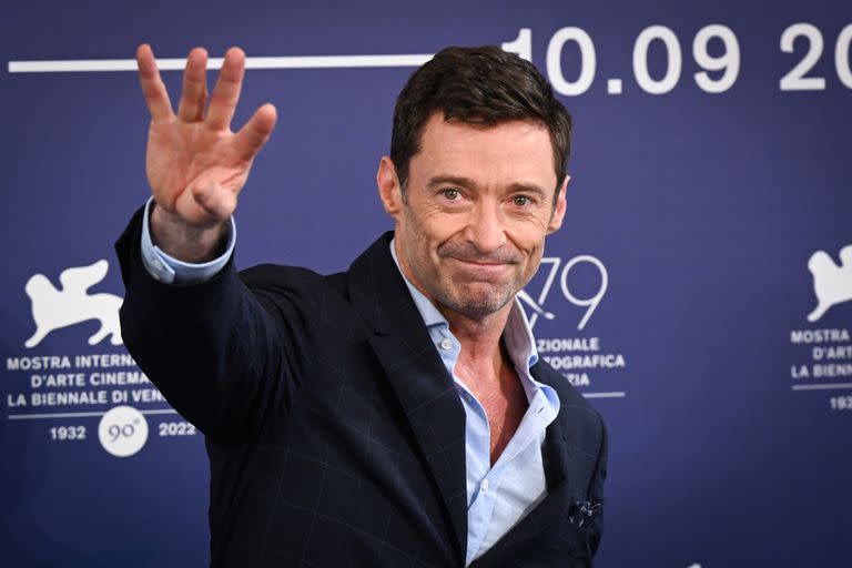 Hugh Jackman en la avant premiere de El hijo, en el Festival de Cine de Venecia