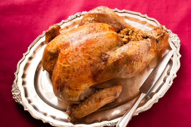 Roast Thanksgiving Turkey recipehttp://www.kitchendaily.com/recipe/roast-turkey-149788/