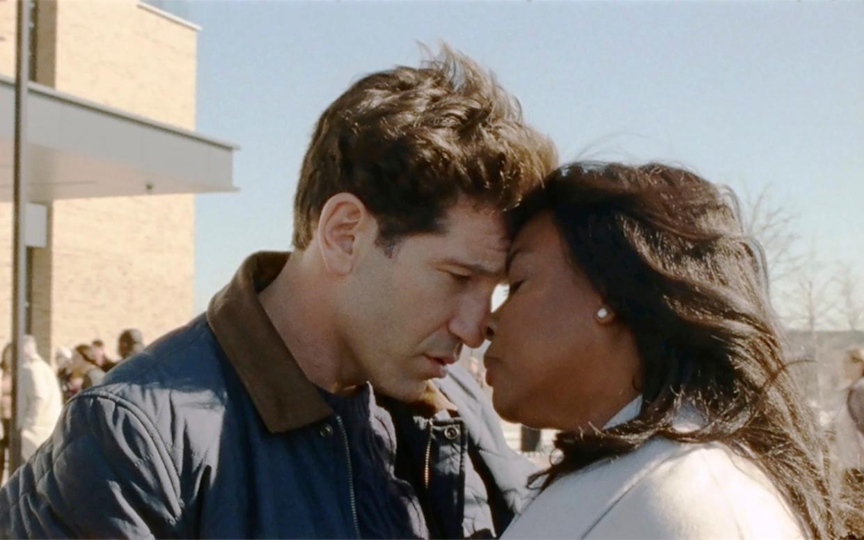 Jon Bernthal and Aunjanue Ellis-Taylor in Origin