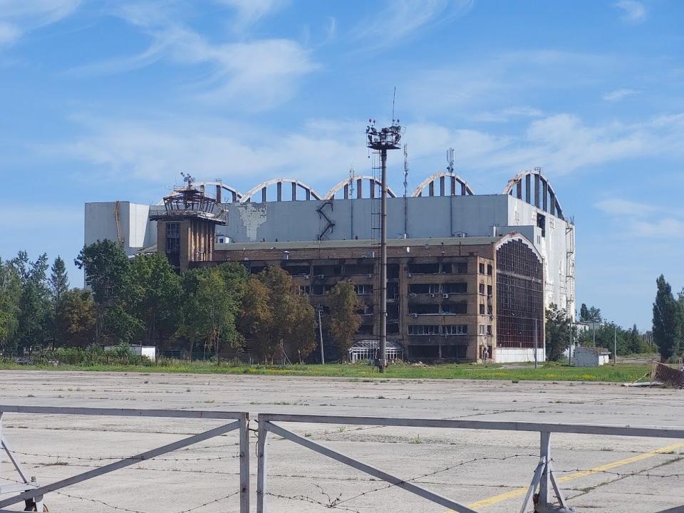 The Hostomel Airport after the attack, photo taken August 10.