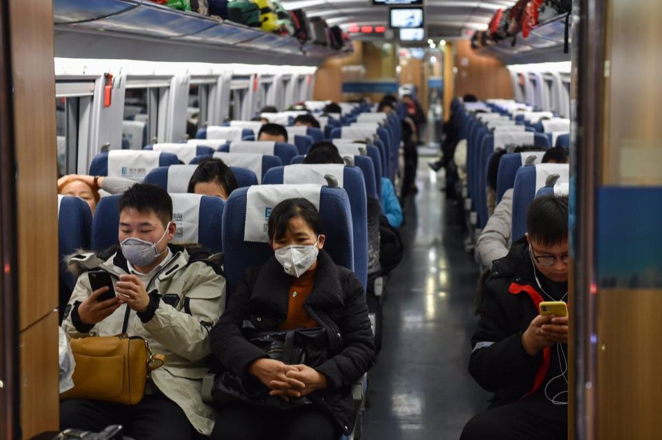 Train Shanghai to Wuhan January 23 lockdown coronavirus outbreak