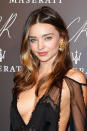 Miranda Kerr has naturally straight hair (so much so that she got a perm when she was younger) but says she keeps things low maintenance when she’s off-duty. “My hair is naturally straight and if I’m not working you’ll often see that I just like to put it in a low plait or back in a ponytail and I like to keep it quite simple,” says the model. “I wash my hair every second day with Clear and then I like to get head massages. I also rinse my hair with cold water after I’ve shampooed and conditioned, because it closes the hair shaft and makes it really shiny.”