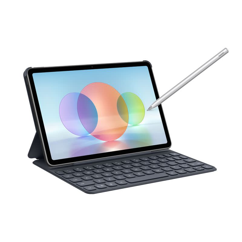 ▲MatePad 2022版搭配藍牙鍵盤就能立即化身小筆電。（圖／廠商提供)