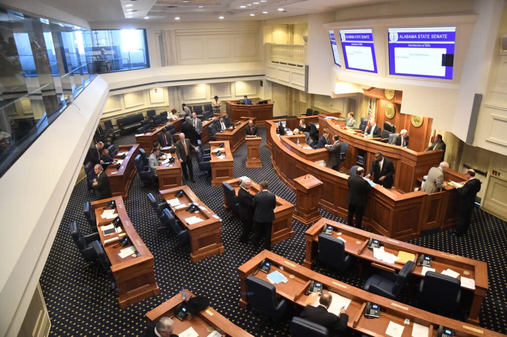 The chamber of the Alabama Senate