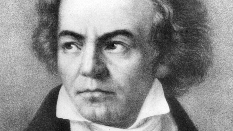 Der deutsche Komponist Ludwig van Beethoven auf einer zeitgenössischen Darstellung.