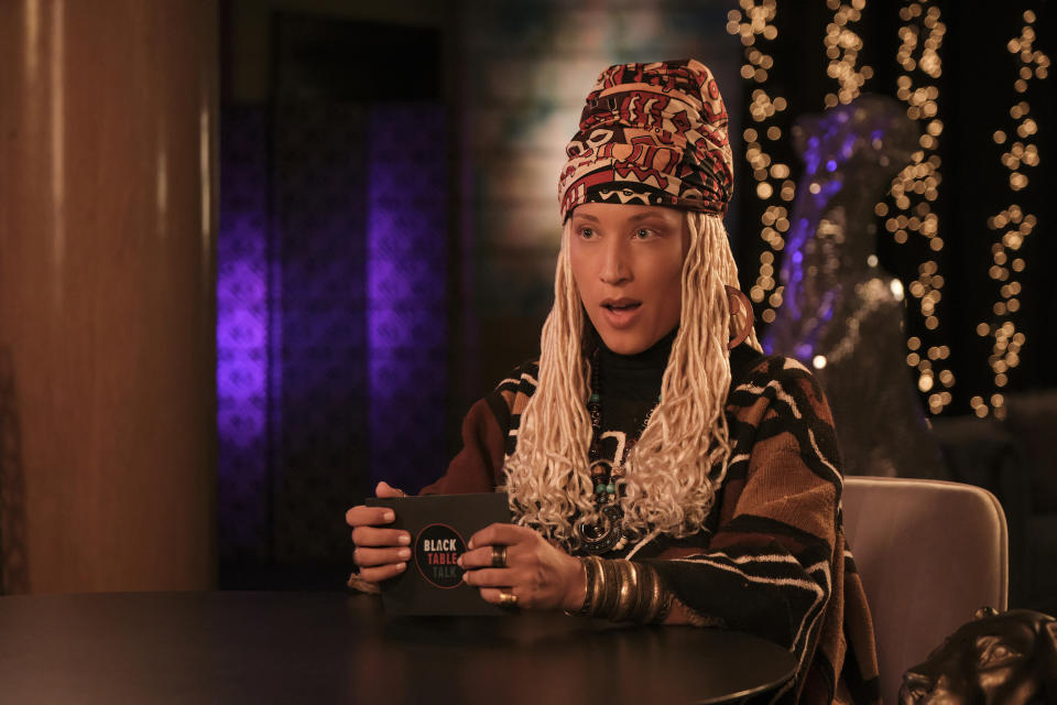 Robin Thede returns as Dr. Haddassah Olayinka Ali-Youngman, Pre-PhD in <em>A Black Lady Sketch Show</em>