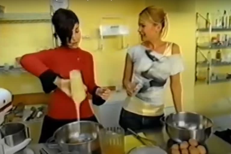 Cocinar con Natalia Oreiro, uno de los lujos que se pudo dar Valeria Mazza con su programa