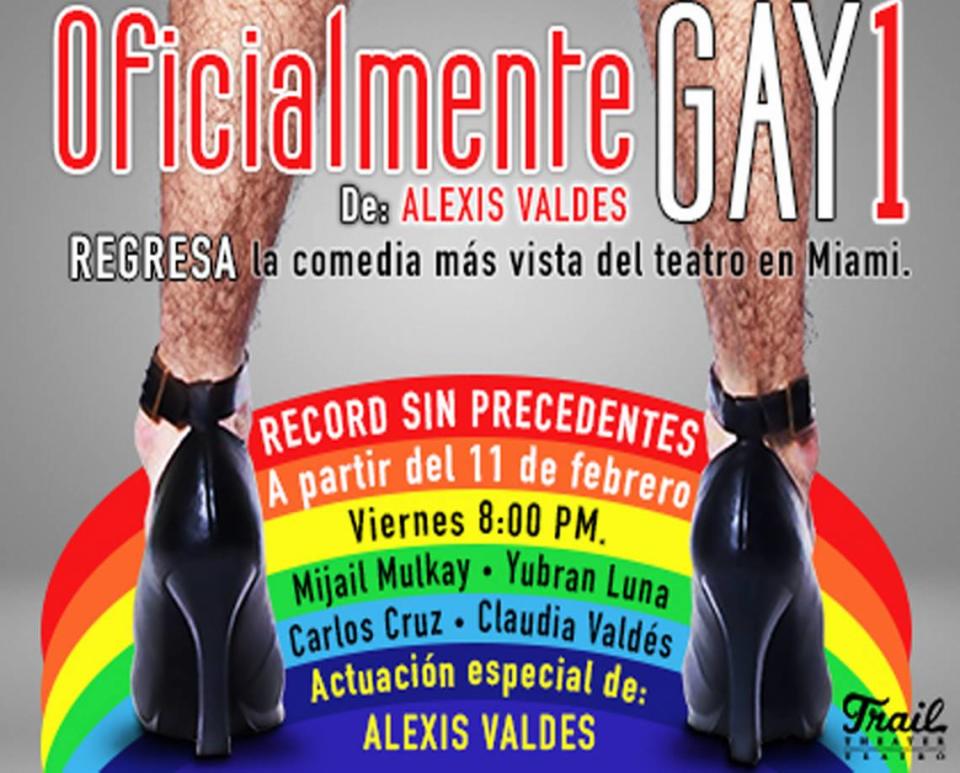 Vuelve la obra de teatro ‘Oficialmente Gay 1’ con la actuación especial de Alexis Valdés.