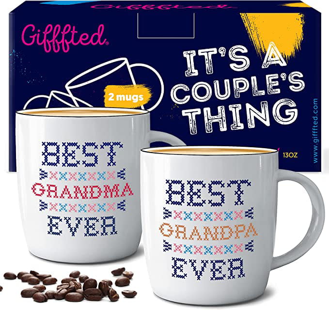 <p><a href="https://go.redirectingat.com?id=74968X1596630&url=https%3A%2F%2Fwww.walmart.com%2Fip%2FTriple-Gifffted-Grandma-Grandpa-Coffee-Mugs-Gifts-For-Grandparents-Best-Grandad-Gifts-Father-s-Day-Mother-s-Day-From-Grandkids-Grandchildren-Christma%2F911277482&sref=https%3A%2F%2Fwww.thepioneerwoman.com%2Fholidays-celebrations%2Fgifts%2Fg32303677%2Fgifts-for-grandparents%2F" rel="nofollow noopener" target="_blank" data-ylk="slk:Shop Now;elm:context_link;itc:0;sec:content-canvas" class="link ">Shop Now</a></p><p>Grandma and Grandpa Coffee Mugs </p><p>walmart.com</p><p>$18.99</p><span class="copyright">Walmart</span>