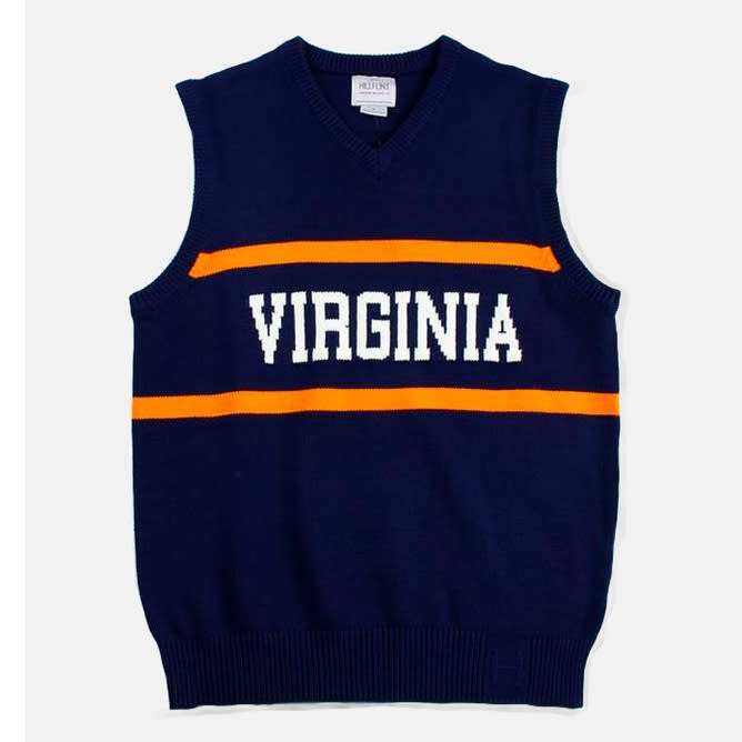 virginia sweater vest, HillFlint college apparel