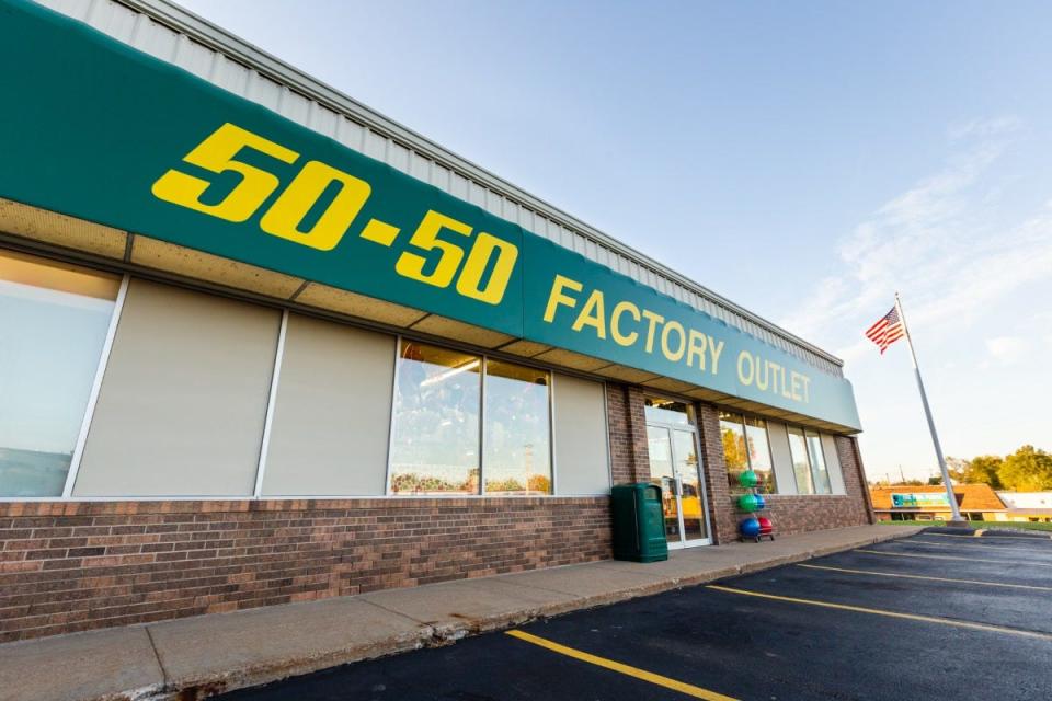 50-50 Factory Outlet in Schofield announced a going-out-of-business sale is set to start Sept. 28.