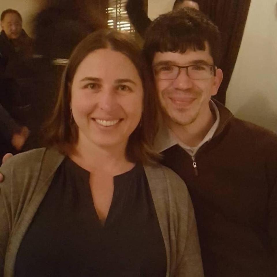 Emily Tyner and her husband on a date night in Chicago before children. Now  with two young children, she cherishes the thought of a leisurely dinner out.