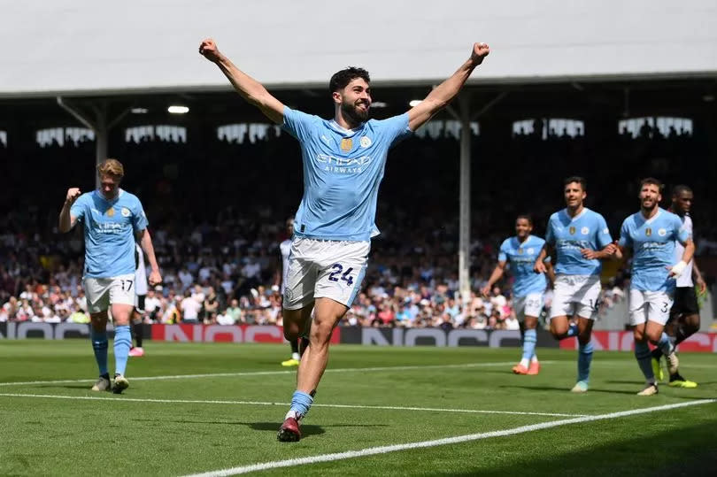 Josko Gvardiol of Manchester City celebrates