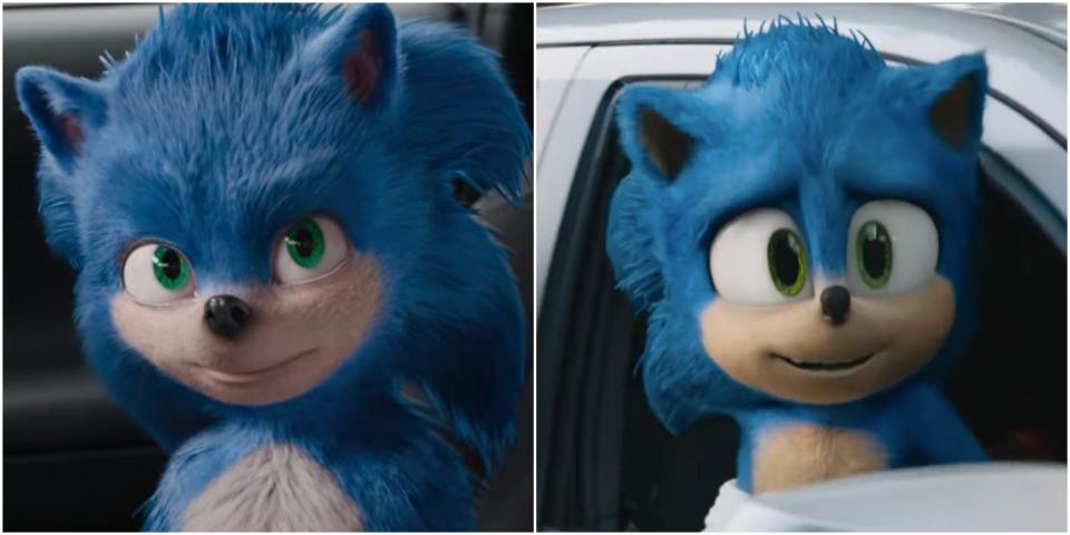 Sonic the Hedgehog side by side