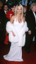 <p>Britney is positively glowing in this all-white old-Hollywood ensemble. <i>(Photo: Getty Images)</i> </p>