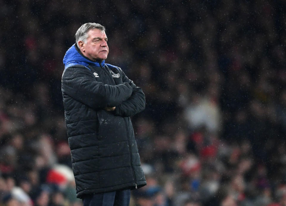 Sam Allardyce during the Premier League match between Arsenal and Everton at Emirates Stadium on February 3, 2018 in London, England.