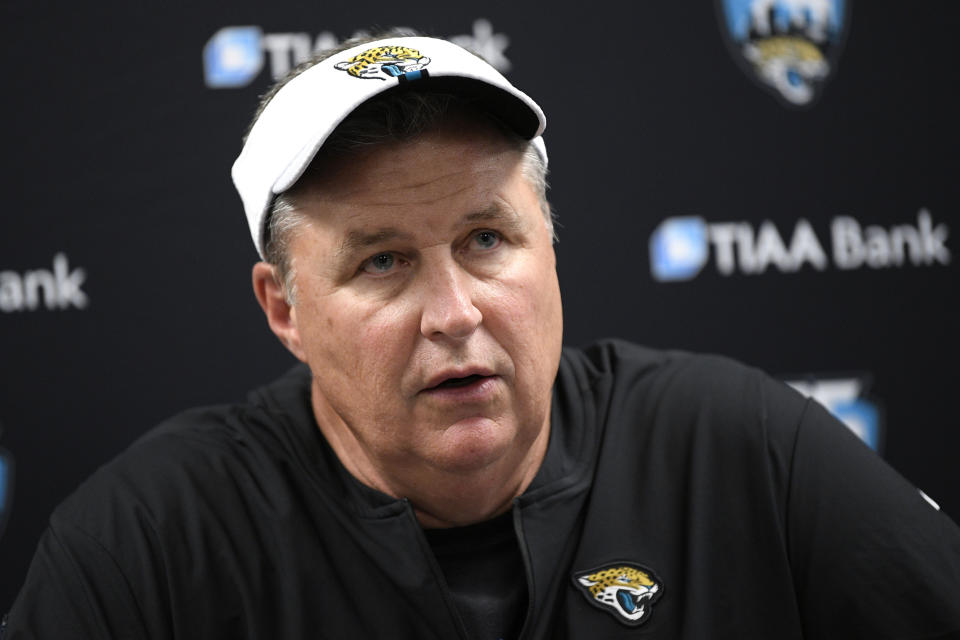 Jacksonville Jaguars head coach Doug Marrone. (AP)  