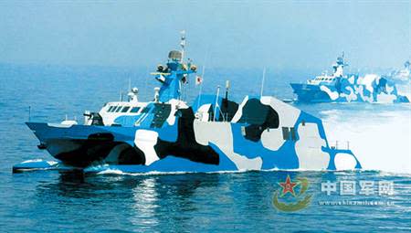 建造於2003年的共軍022輕巡防艦原是設計來對美軍航母編隊進行干擾，為共軍兩棲部隊登陸台灣爭取時間。2008年已全數退役封存。（圖／中國軍網）