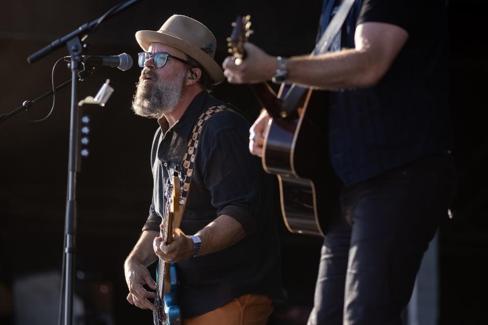 Jason Isbell and the 400 Unit perform during the Railbird music festival at Keeneland on Sunday, Aug. 29, 2021, in Lexington, Kentucky.