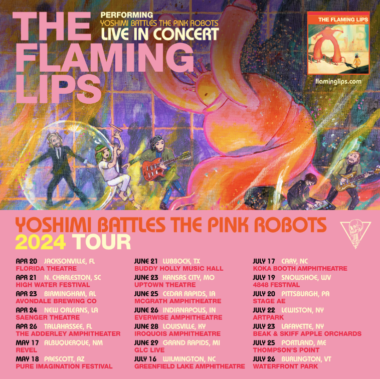 Yoshimi Battles the Pink Robots tour dates