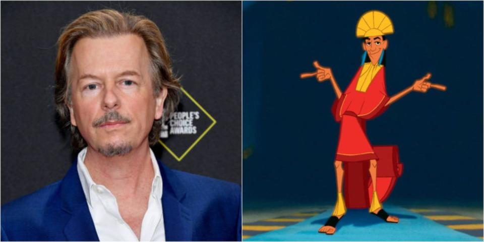 <p>While you likely know Patrick Warburton voiced Kronk, did you know David Spade lent his voice to the human and llama version of Kuzco? The actor and comedian clearly nailed it.</p>