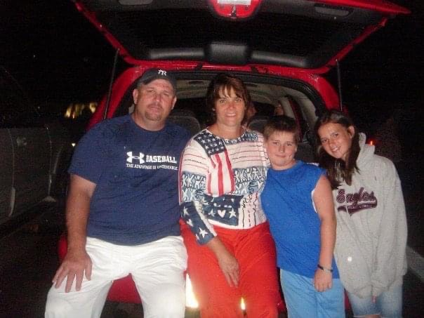 The Grattan family. From left: Paul Grattan, Patty Grattan, Paul Grattan Jr. and Caroline Grattan in an undated photo from the mid-2000s. Grattan Jr. is an offensive lineman at UCLA.