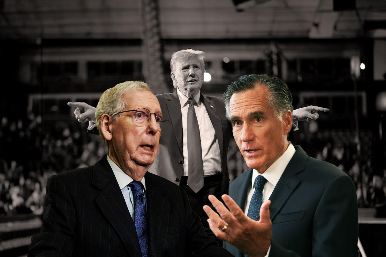Mitch McConnell; Mitt Romney; Donald Trump Photo illustration by Salon/Getty Images