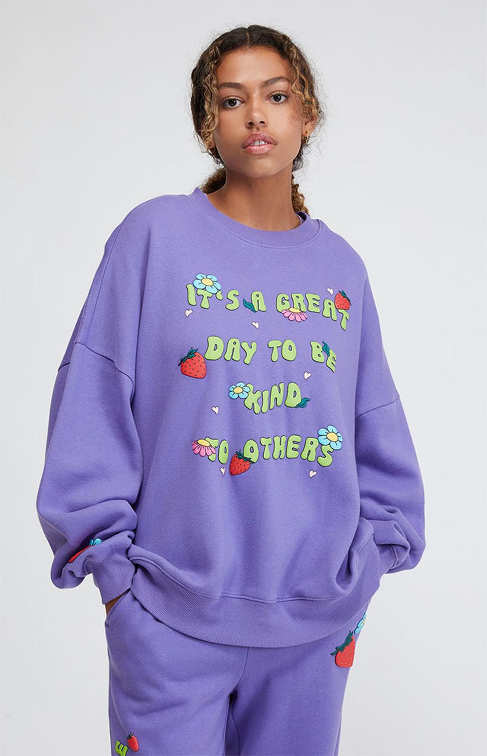 13) PacSun Be Kind Boyfriend Sweatshirt