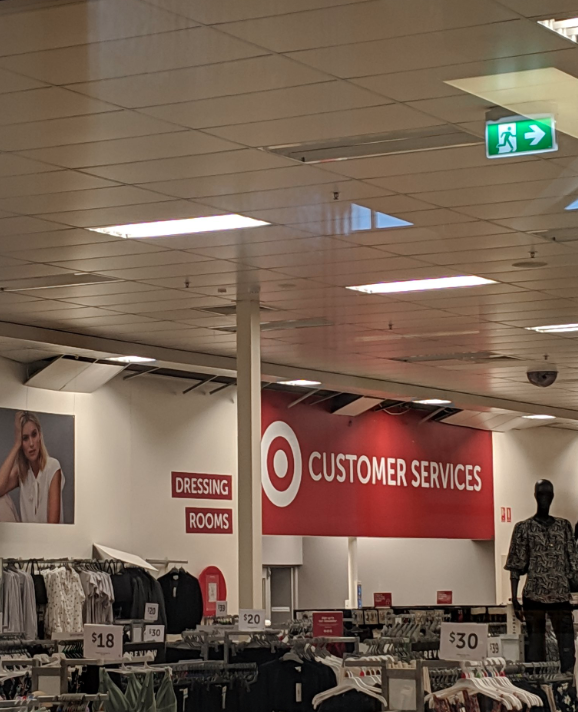 Panels on the roof in Target dislodge as the earthquake hit Broome. Source: Dylan Storer
