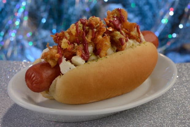 <p>Holiday Dinner Dog from Casey’s Corner</p><p>Walt Disney World Resort</p>