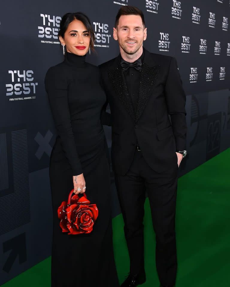 Antonela Roccuzzo y Lionel Messi, protagonistas de la gala de The Best