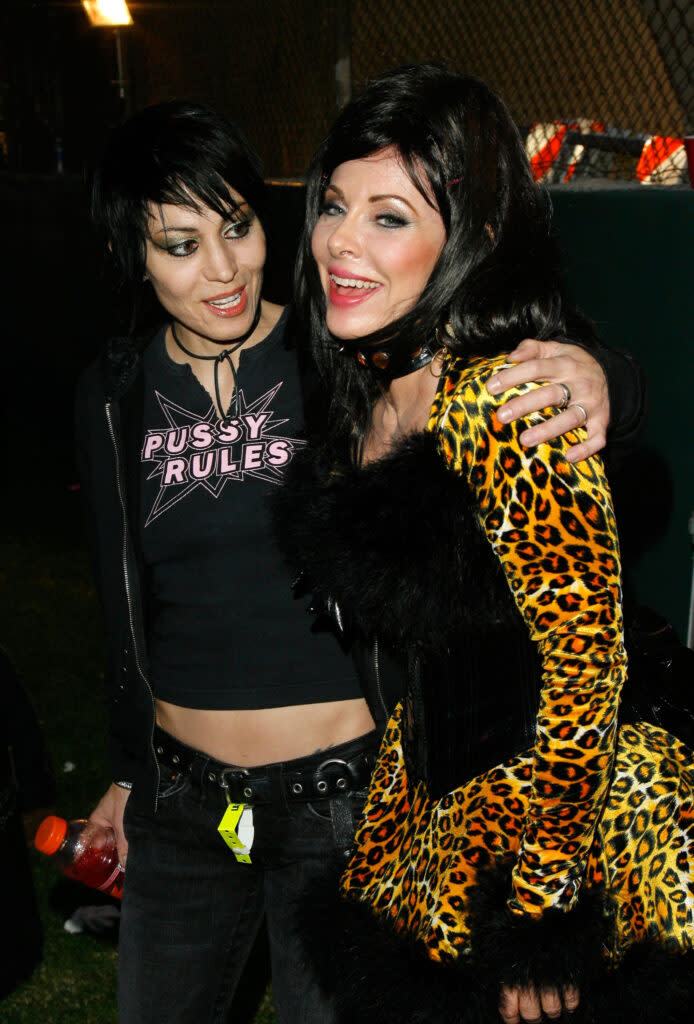 With Joan Jett at LA Pride, June 10, 2007. (Credit: Mark Davis/Getty Images)