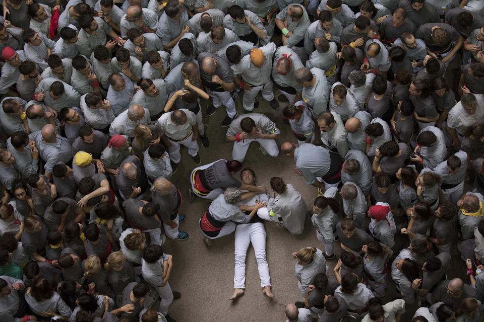 Human Tower Competition in Catalonia