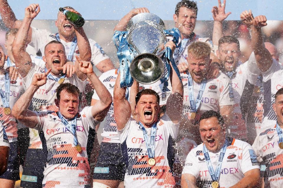 Saracens are bidding to defend their Premiership title (PA Wire)
