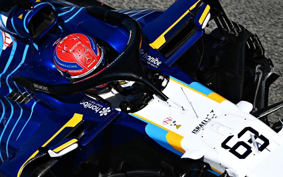 George Russell of Great Britain driving the (63) Williams Racing FW43B Mercedes during qualifying for the F1 Grand Prix of Spain at Circuit de Barcelona-Catalunya on May 08, 2021 in Barcelona, Spain - Clive Mason - Formula 1 