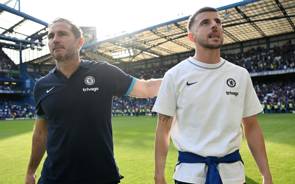 Frank Lampard and Mason Mount after the Premier League match between Chelsea and Newcastle United - Getty Images/Darren Walsh