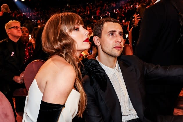 Swift and Antonoff at the Grammys in February - Credit: Johnny Nunez/Getty Images